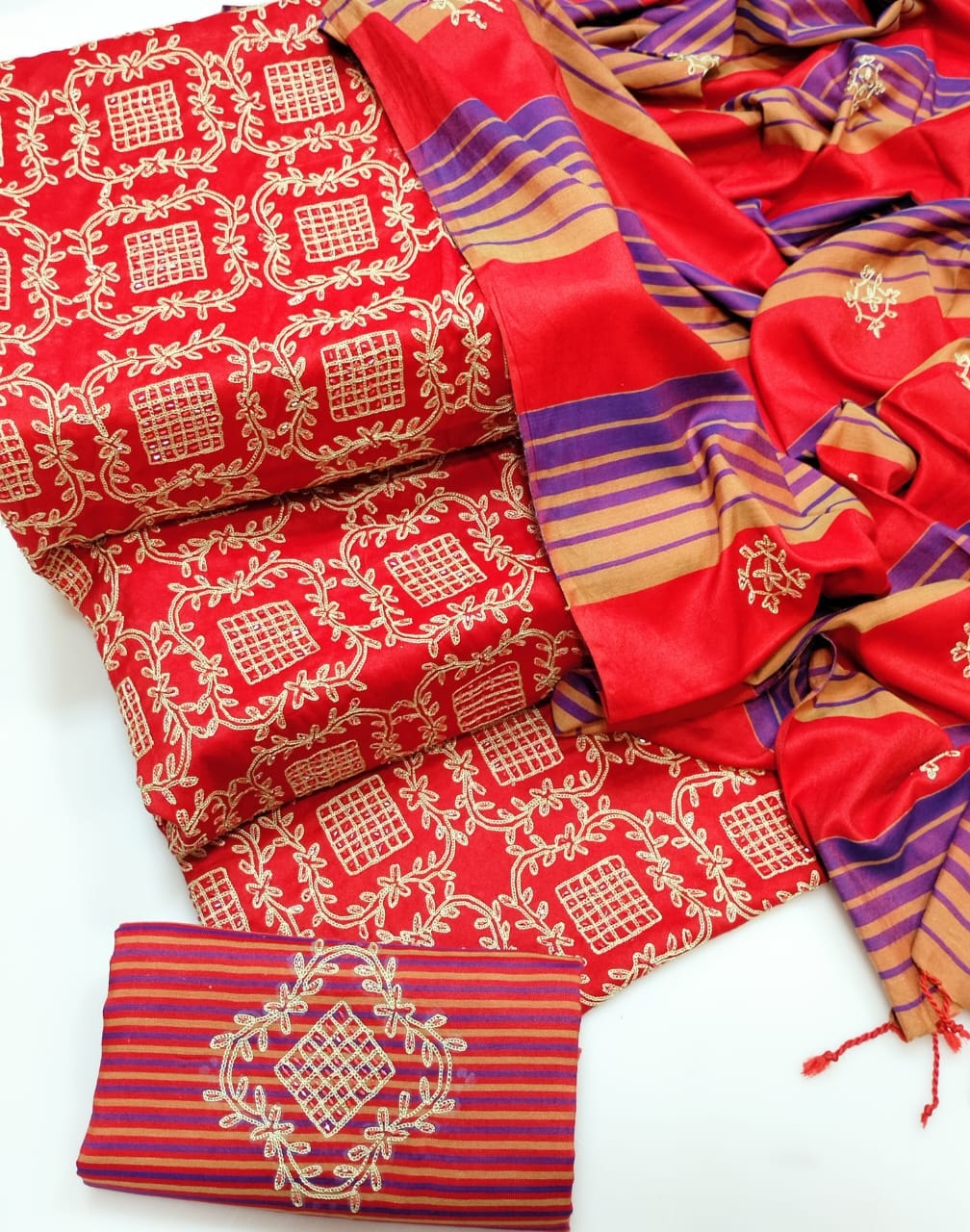 WINTER SILK DIGITAL PRINTED 3-PIECE - DP#82
